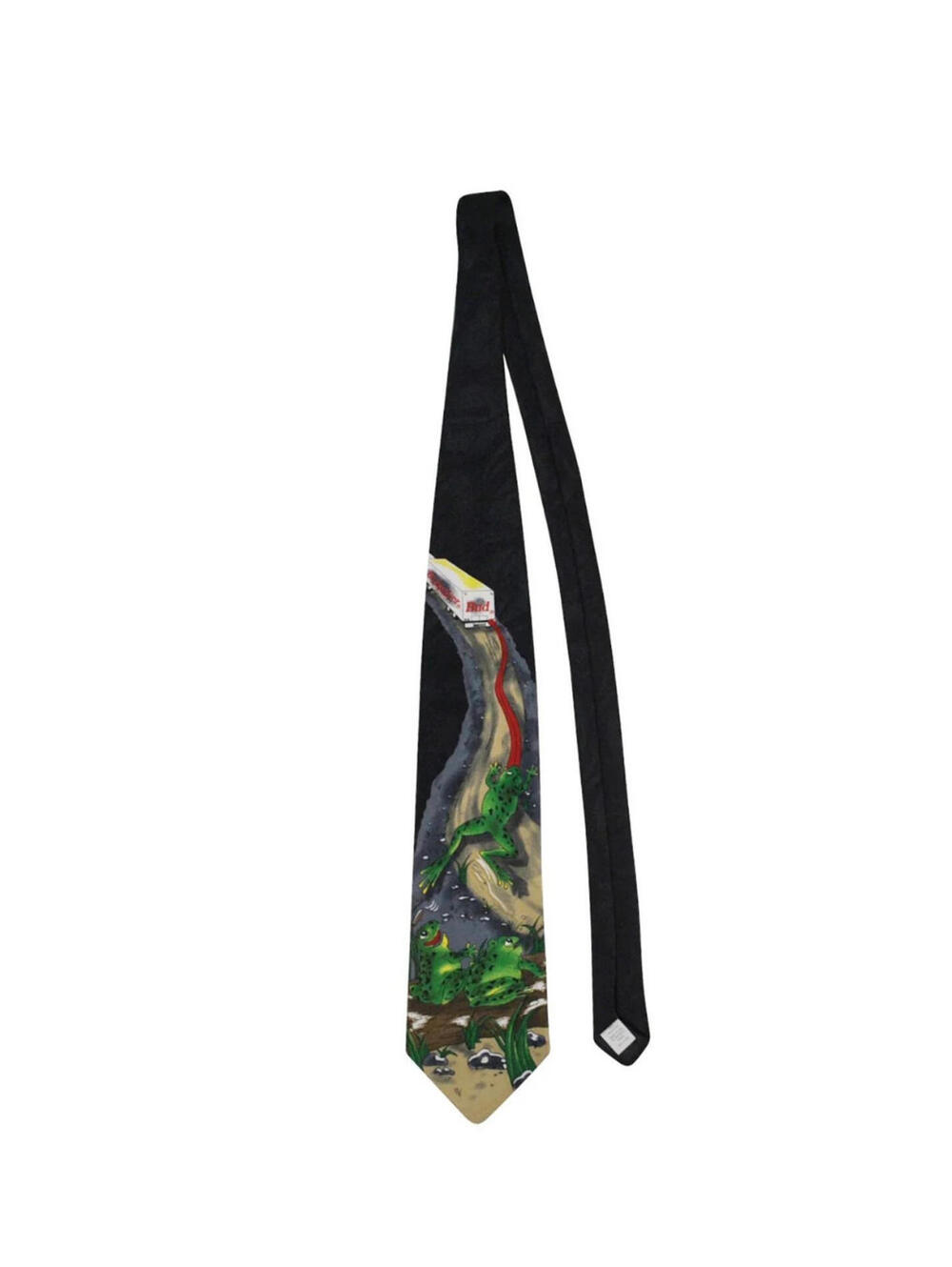 Vintage Budweiser 1996 Frog Pattern Anheuser-Busch Mens Tie